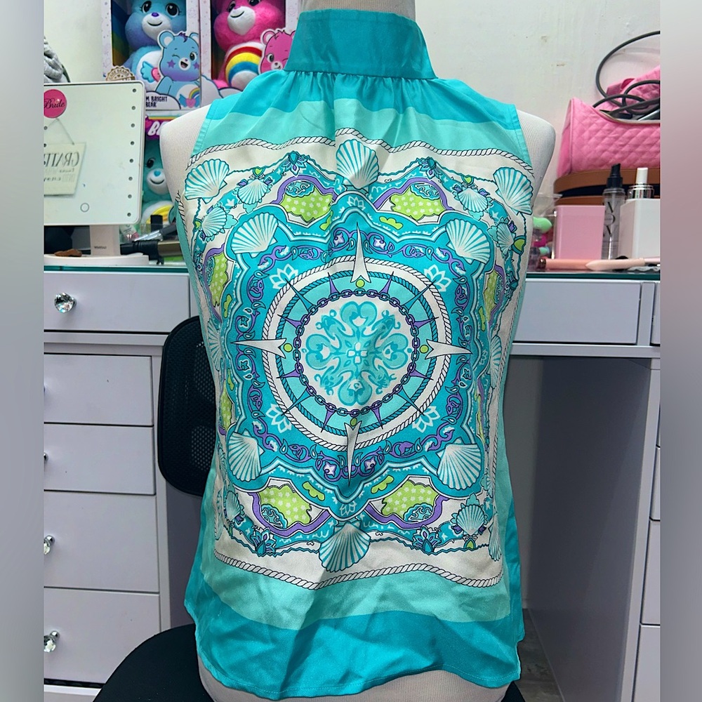 Vineyard Vines Silk scarf top